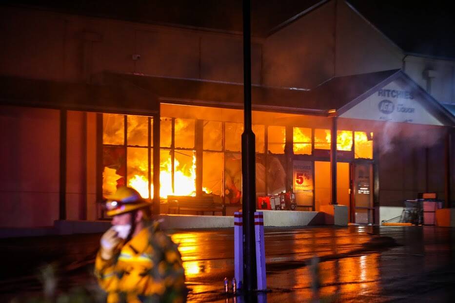Photos from Border Mail photographer James Wiltshire and social media from the Beechworth IGA fire. 