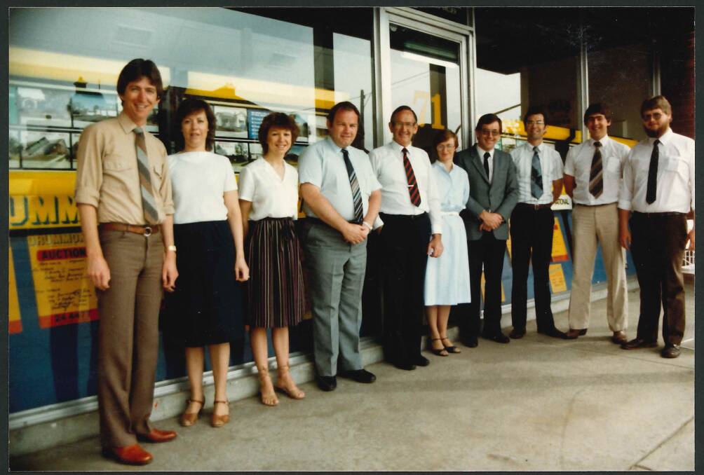 The early days: The Drummond team in the 1980s. While they've experienced huge changes in technology, Peter Drummond says the fundamentals of real estate remain much the same as when he first entered the industry.