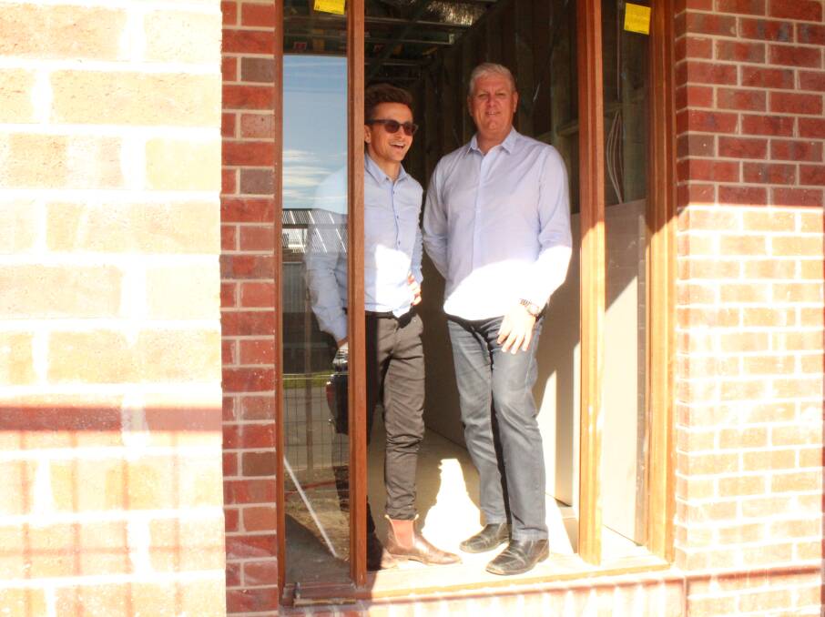 A fixed price package provides confidence that you're searching within your budget, says Joshua Baker, pictured with John Dempsey, from B&H Homes. 