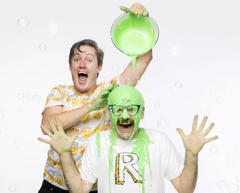 With snot-monsters, bubble machines and toilet paper guns The Listies are set to entertain the kids when they come to Wangaratta on April 6 and 7.