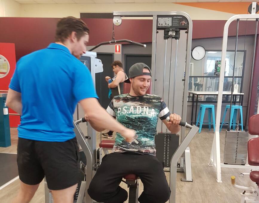 Participants such as Adam Whitehead (pictured) can be supported to do activities that they enjoy, like attending the gym, that help them meet their NDIS goals.