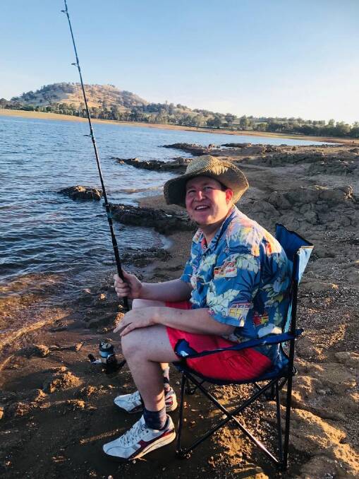 Hooked: Alistair Lord chooses to spend some time fishing as part of his planned activities with SITE Disability Services.