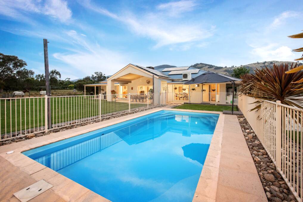 The property is just 15 minutes away from Wodonga and its connection to town water and gas are exclusive perks of the location. Picture supplied.
