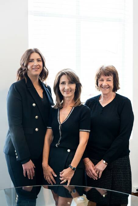 Olympia Andronicos (centre) and Krista and Julie bring a combined 70 years of banking experience to Anka Finance Solutions. Picture supplied.
