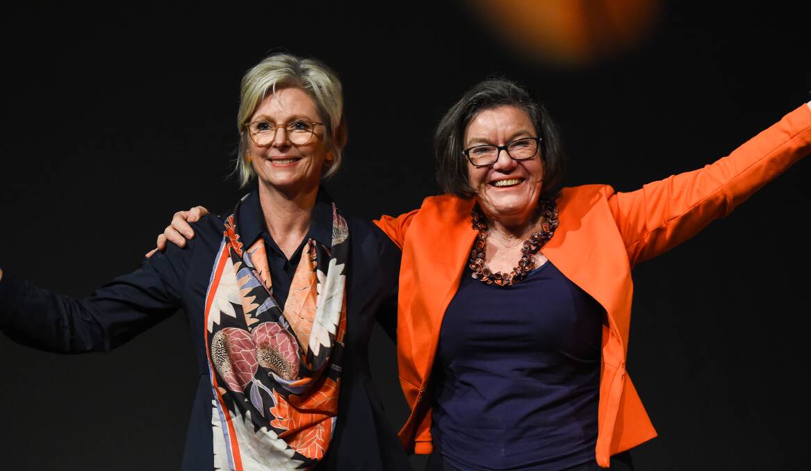 JOINT CRITICISM: Current and former Indi MPs Helen Haines and Cathy McGowan.