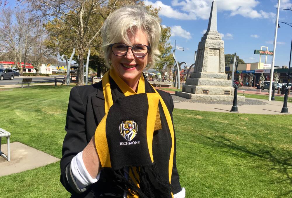 COLOURS OF SEPTEMBER: Indi MP Helen Haines was in her Richmond scarf on Friday. Picture: SHANA MORGAN