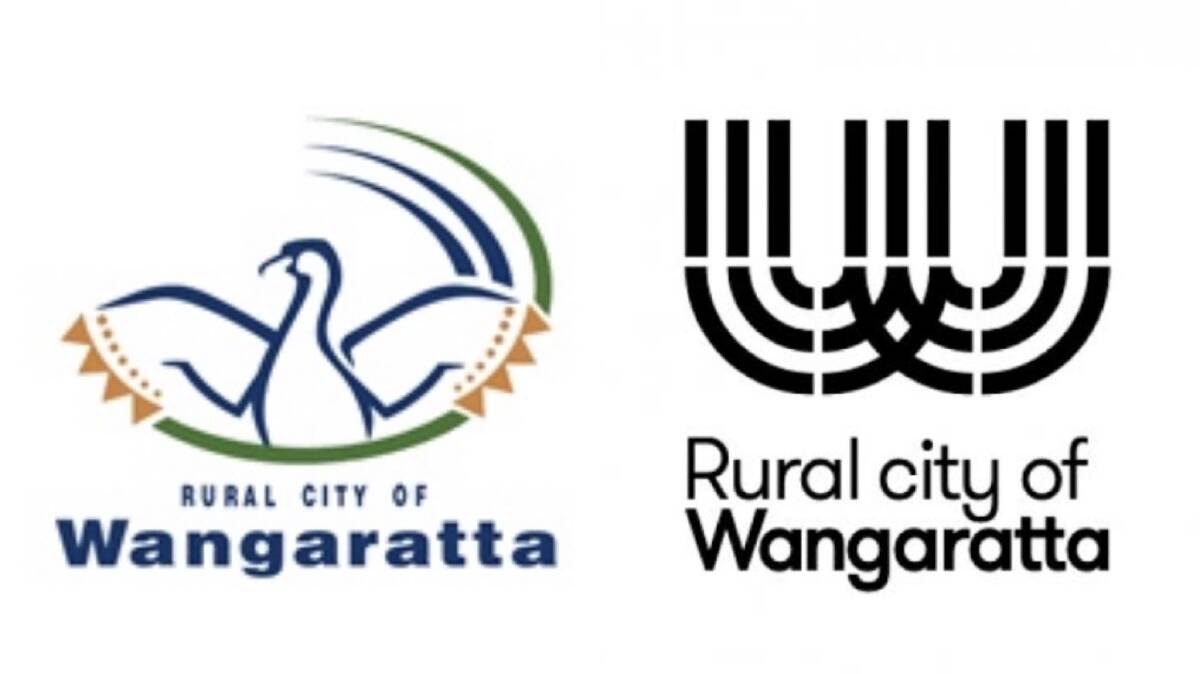 DESIGN CHOICE: (Left) the current Wangaratta Council logo and (right) the previous design rejected by councillors.