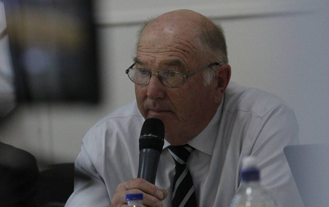 NOT HAPPY: Wangaratta deputy mayor Harvey Benton at Tuesday's council meeting in Carboor said he wanted a solution to North East train woes. Picture: SHANA MORGAN