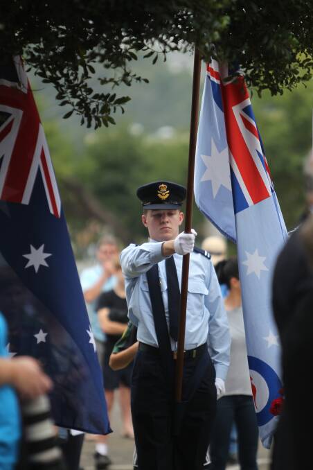 NATIONAL PRIDE: Representatives from many of Wangaratta's different service groups came together at the cenotaph yesterday to commemorate Anzac Day. Pictures: SHANA MORGAN