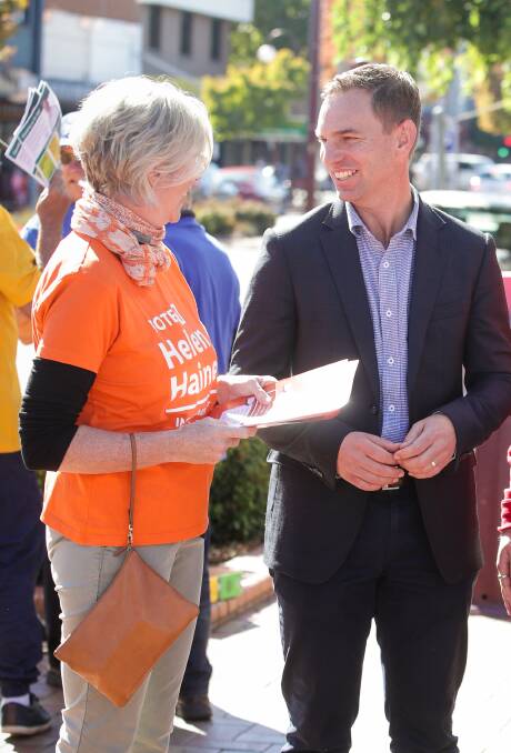 SPEAKING OUT: Indi candidates Helen Haines and Steve Martin.