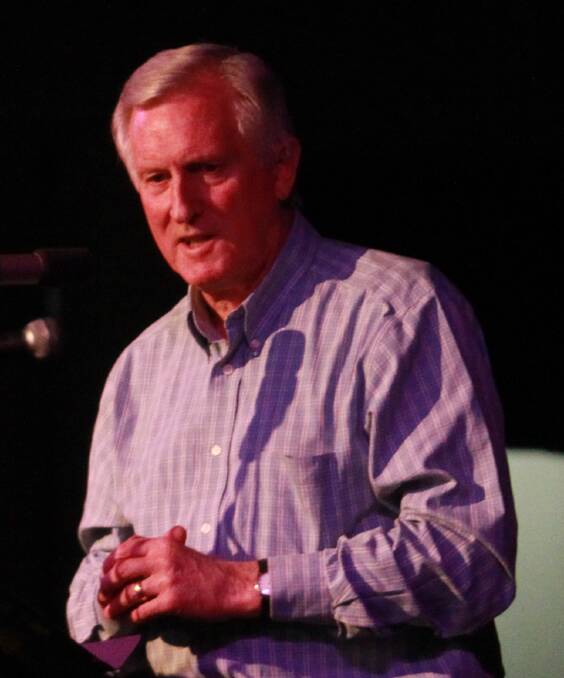 WEALTH OF KNOWLEDGE: Former Liberal leader John Hewson was treated like a rock star at the Totally Renewable Yackandandah fundraiser.