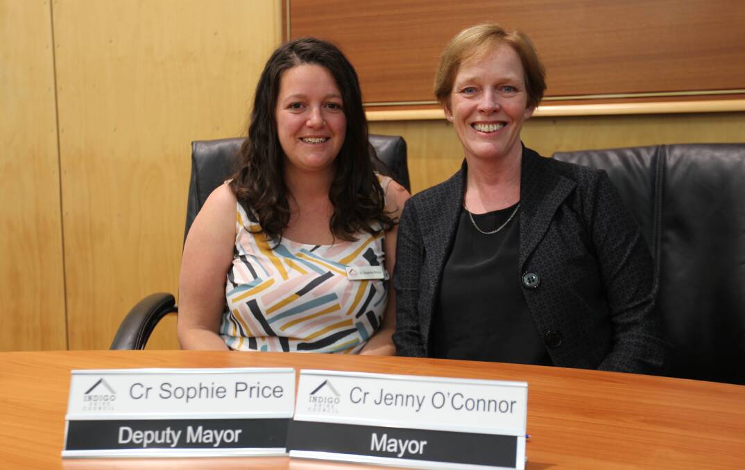 NEW LEADERSHIP TEAM: Deputy mayor Sophie Price and mayor Jenny O'Connor.