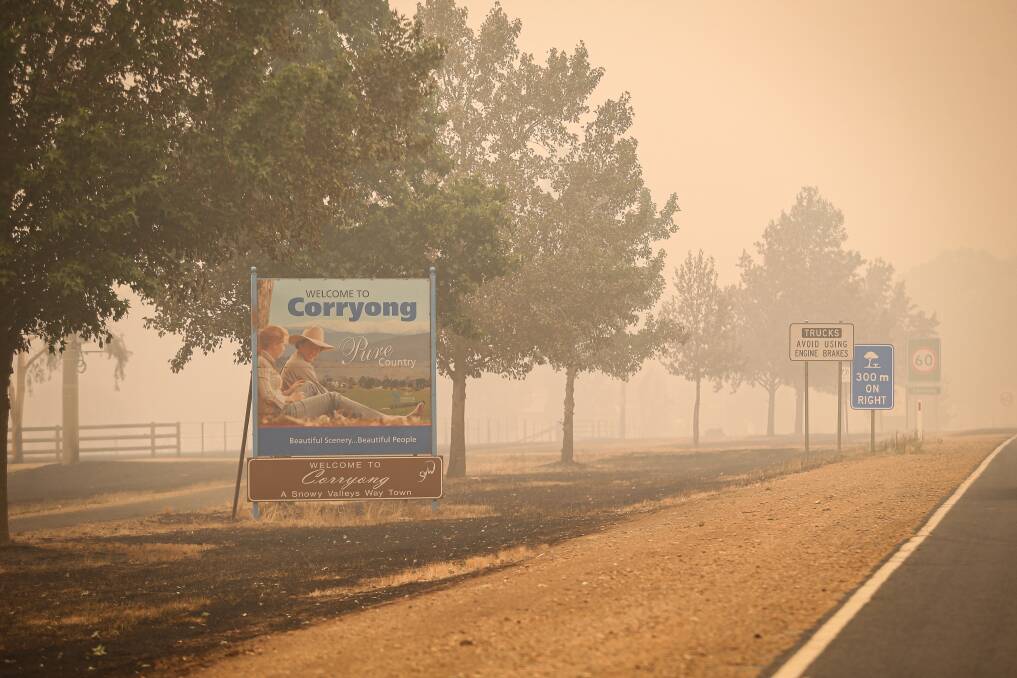 FIRE IMPACT: The bushfire caused damage in Corryong. Picture: JAMES WILTSHIRE