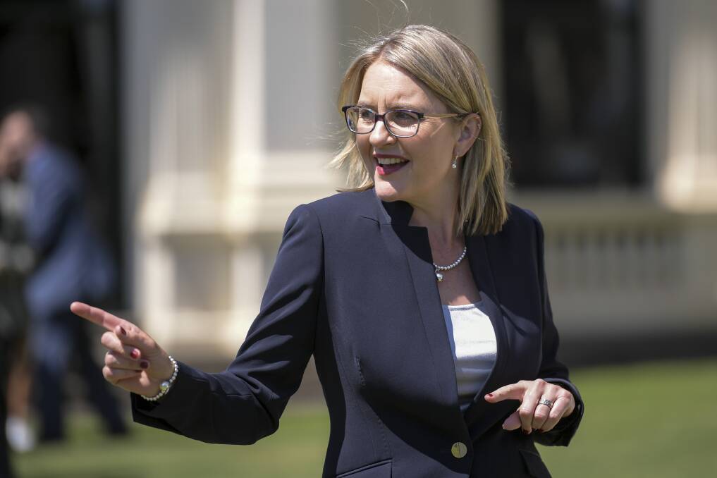 'GETTING ON WITH THE UPGRADE': Victorian Transport Infrastructure Minister Jacinta Allan is sticking with plans to support a $235 million upgrade of the rail line and provide new rolling stock when it is completed.