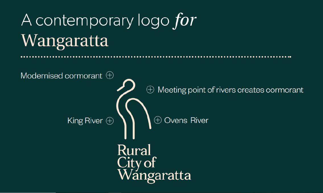 CONTEMPORARY: The cormorant has returned in Wangaratta Council's next design for a new logo. The final verdict will be made by councillors at their meeting on Tuesday. 