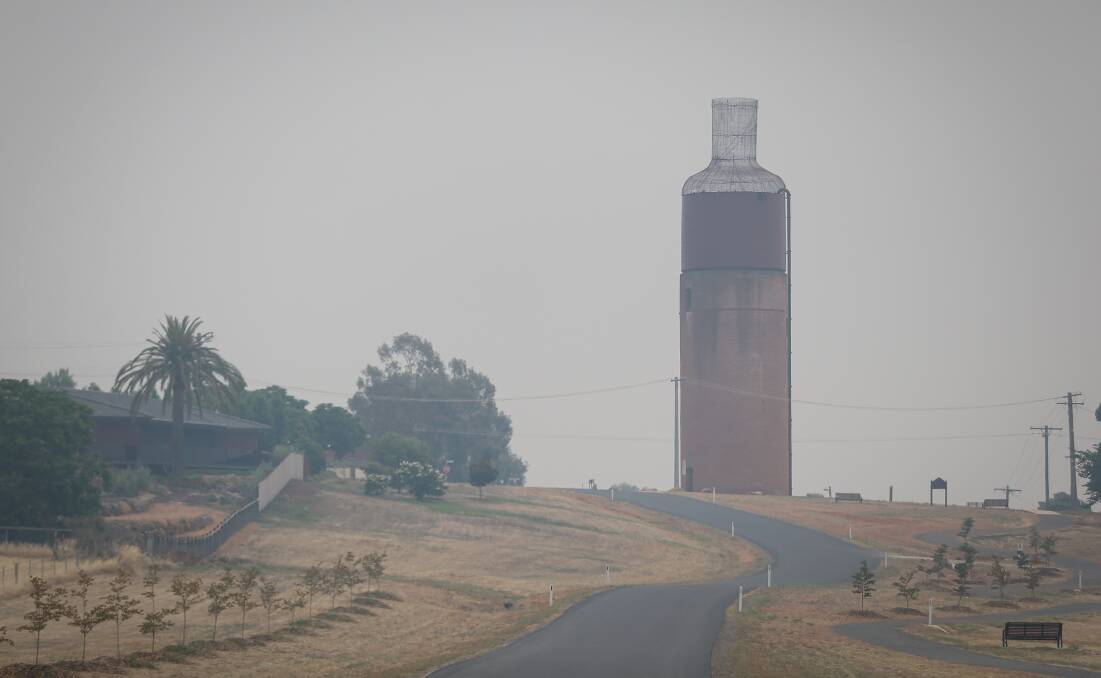 QUIET AND SMOKEY: Rutherglen was one of the towns affected by the summer bushfires over summer as smoke blanketed the region.