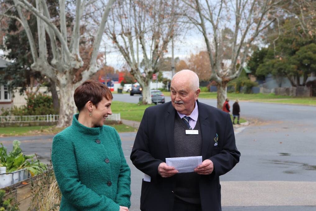 PARTNERSHIP: Regional Development Minister Jaala Pulford and Wangaratta mayor Ken Clarke were excited about yesterday's announcement. Picture: STEVEN BURKE