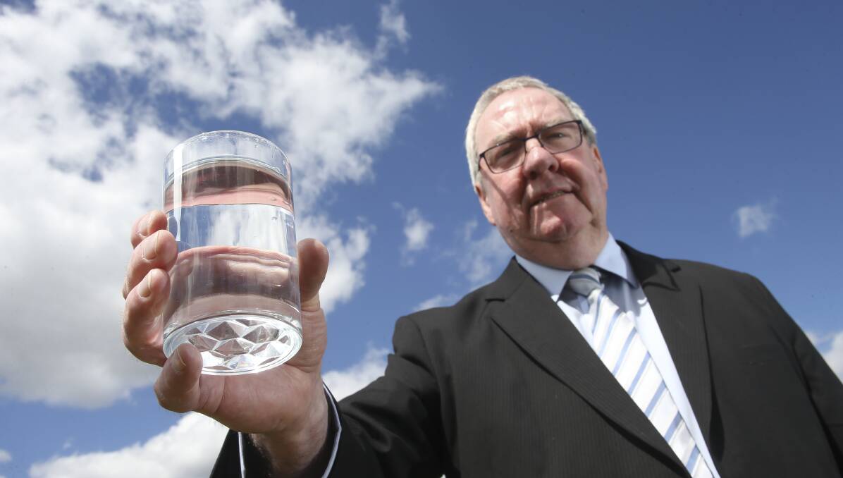 Raise your glass: Mayor Bernard Gaffney wants to talk about adding fluoride to Beechworth's water. Picture: ELENOR TEDENBORG