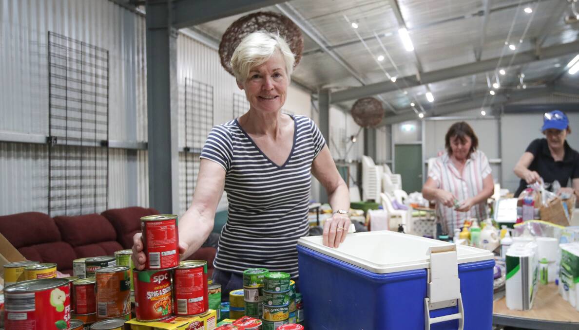 COMMUNITY SUPPORT: Jingellic emergency welfare centre's community safety officer Mary Hoodless was providing food and other services during the summer bushfires.