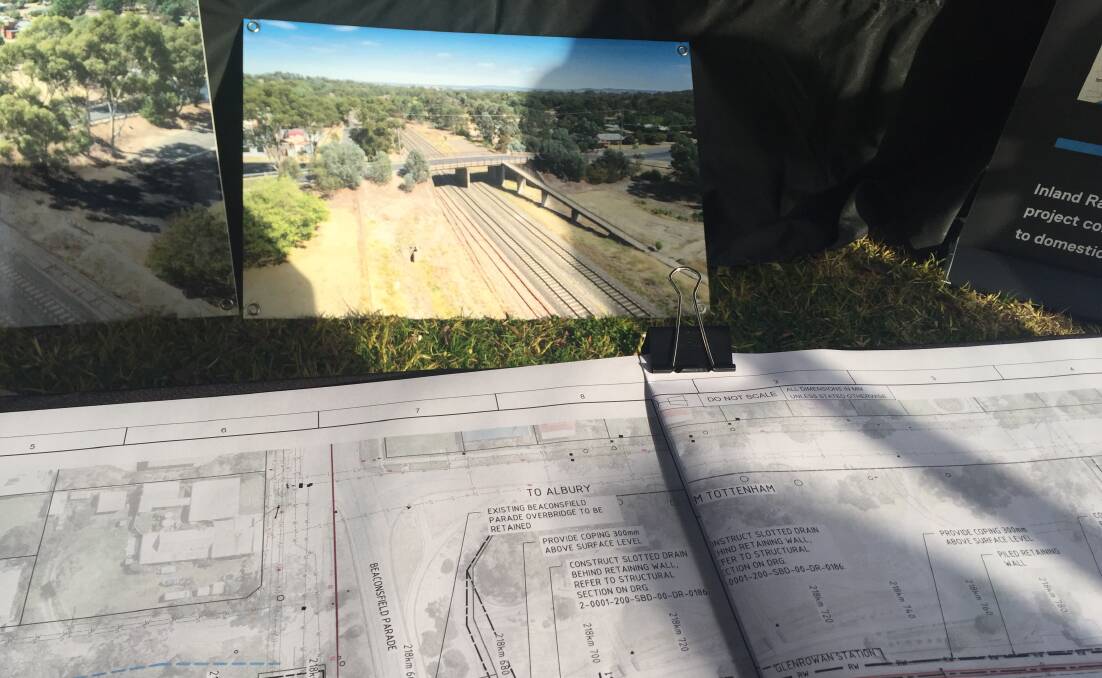 The ARTC had early documents available when discussing the Beaconsfield Parade bridge in Glenrowan this week.