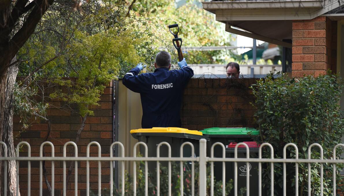 CRIME SCENE: The search for missing Wangaratta man Nathan Day came to a tragic end with a body found in the backyard of a Ryan Avenue home on September 8.