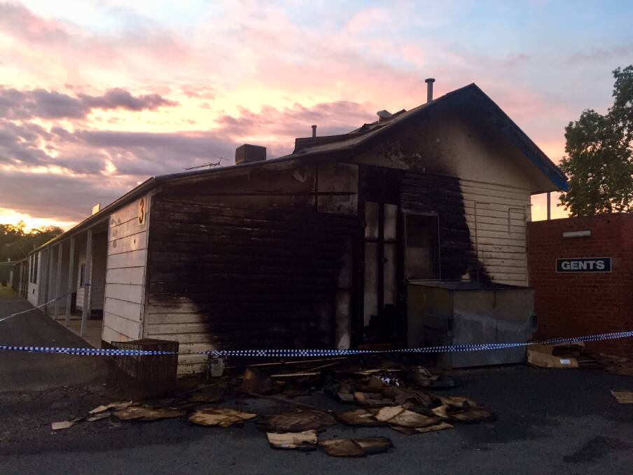BUILDING DESTROYED: The damage to the umpires building at the Wangaratta Showgrounds was clearly after last year's fire, but now it has been revealed the structural will be difficult to save.