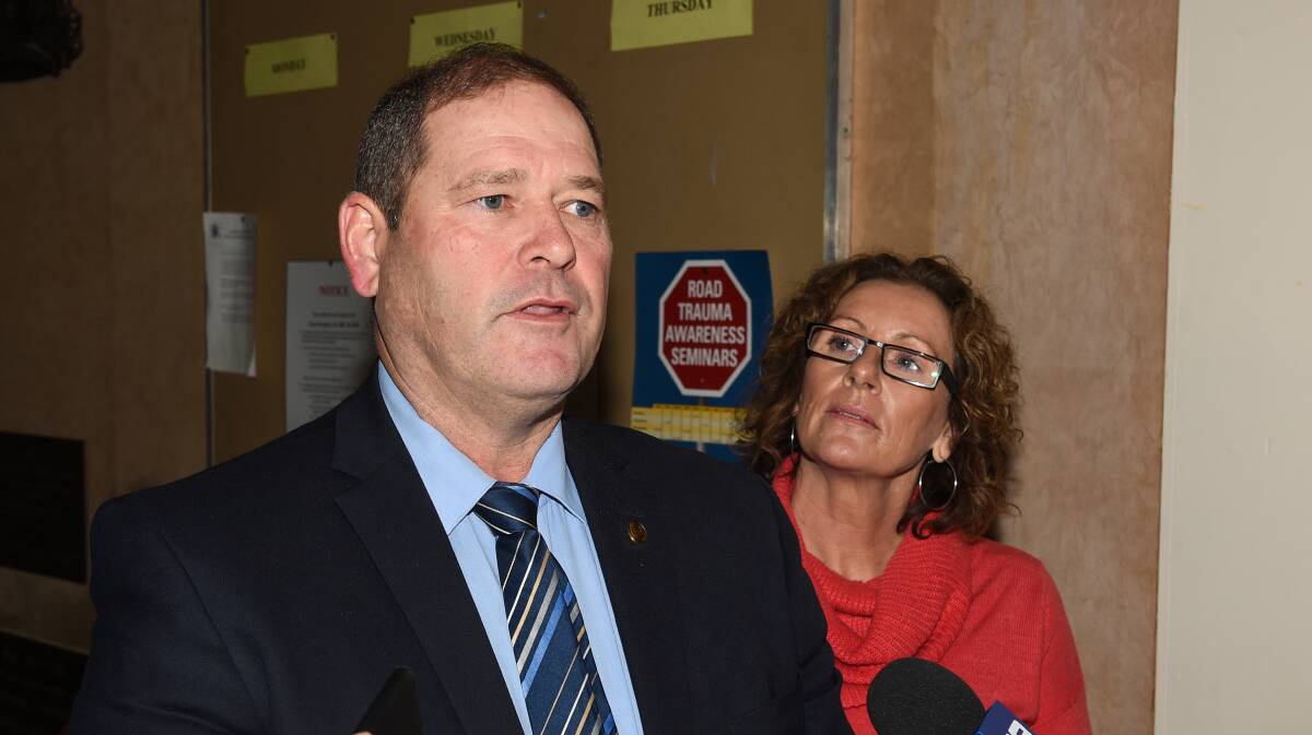 TALKING CRIME: Ovens Valley MLA Tim McCurdy and Enough is Enough co-founder Tania Maxwell will appear at a law and order forum in Wangaratta next month.