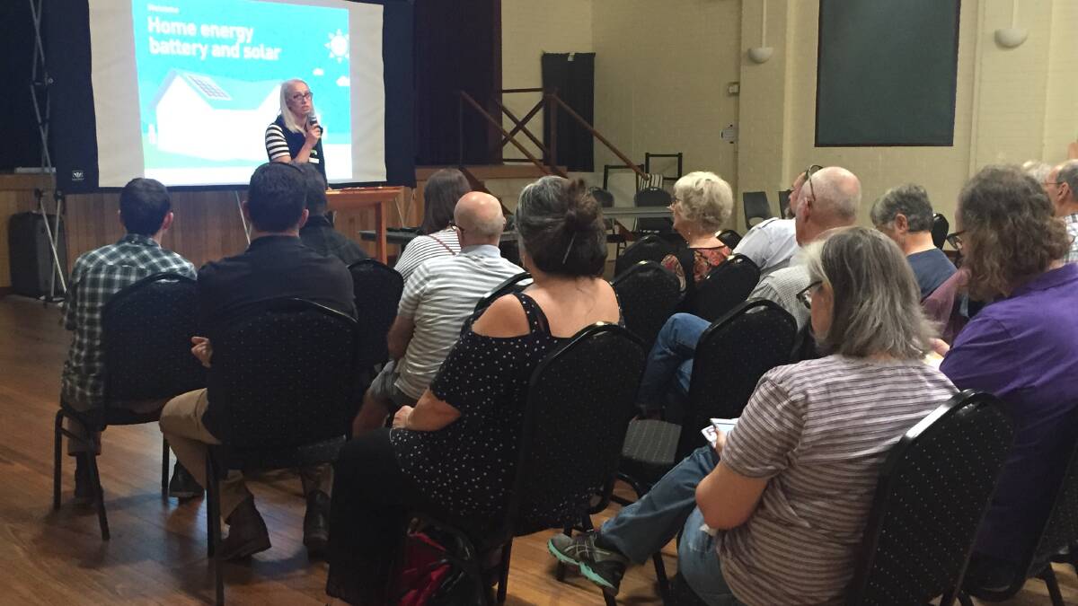 LOTS OF INTEREST: The community meeting at Beechworth Memorial Hall on Saturday.