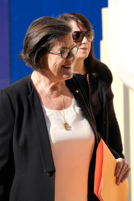 DEFENCE WITNESS: Indi MP Cathy McGowan was called to give evidence at Wangaratta Court on Tuesday. Pictures: SIMON DALLINGER