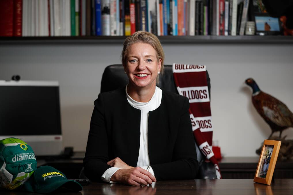 CONNECTING REGIONS: Nationals deputy leader Bridget McKenzie at her Wodonga office. Her National Press Club address will be the first held regionally in 55 years.
