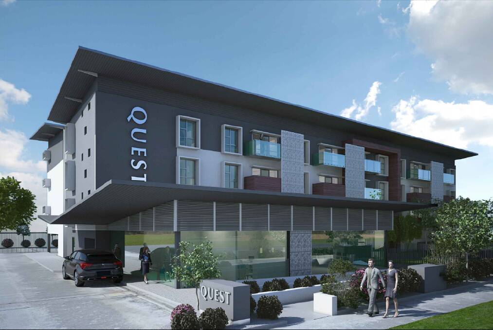 AESTHETIC FACADE: An artist's impression of the proposed Quest apartment building.