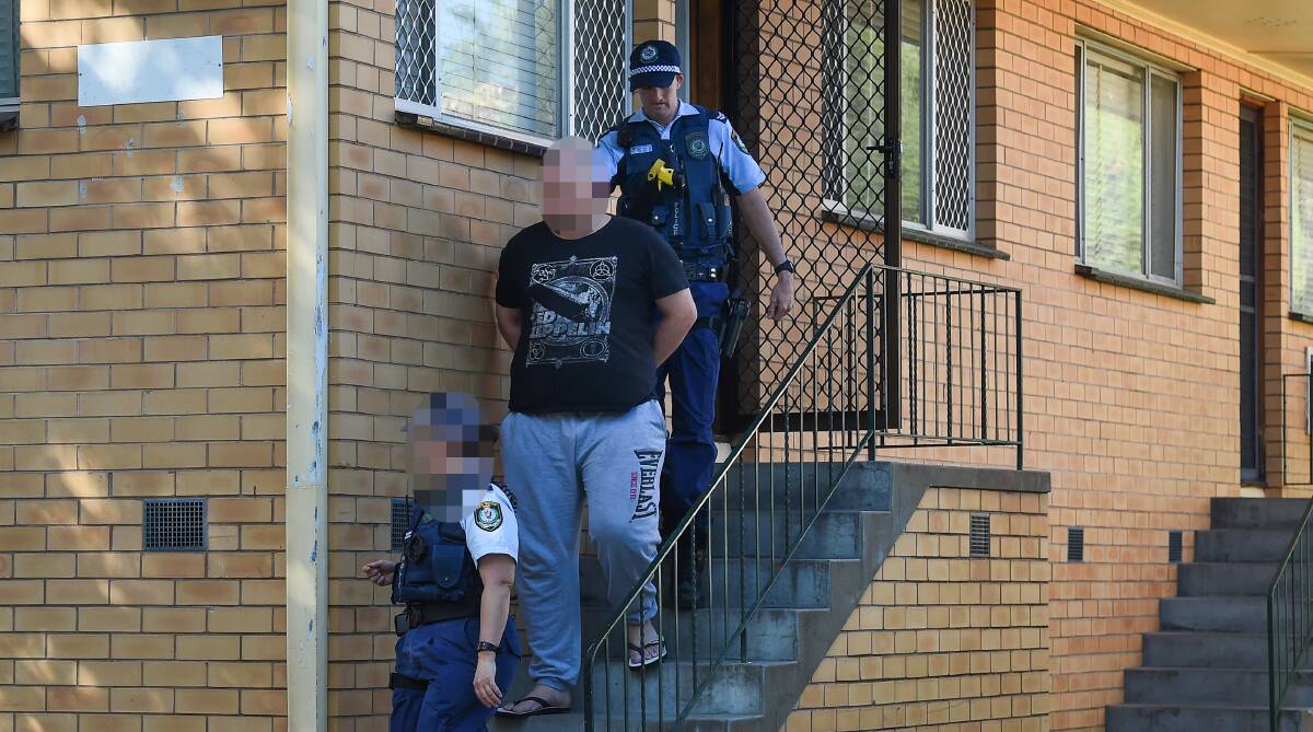 ARRESTED: The 36-year-old occupant of this Donovan Street home was arrested and held in custody after drugs raids on Wednesday. Two women spoken to at the property were released without charge. Pictures: MARK JESSER