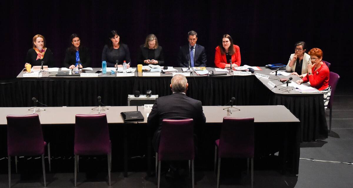 IMPORTANT EVIDENCE: The eight-member committee listened to witnesses appearing at The Cube in Wodonga on Thursday, in one of just two public hearings held in Victoria.