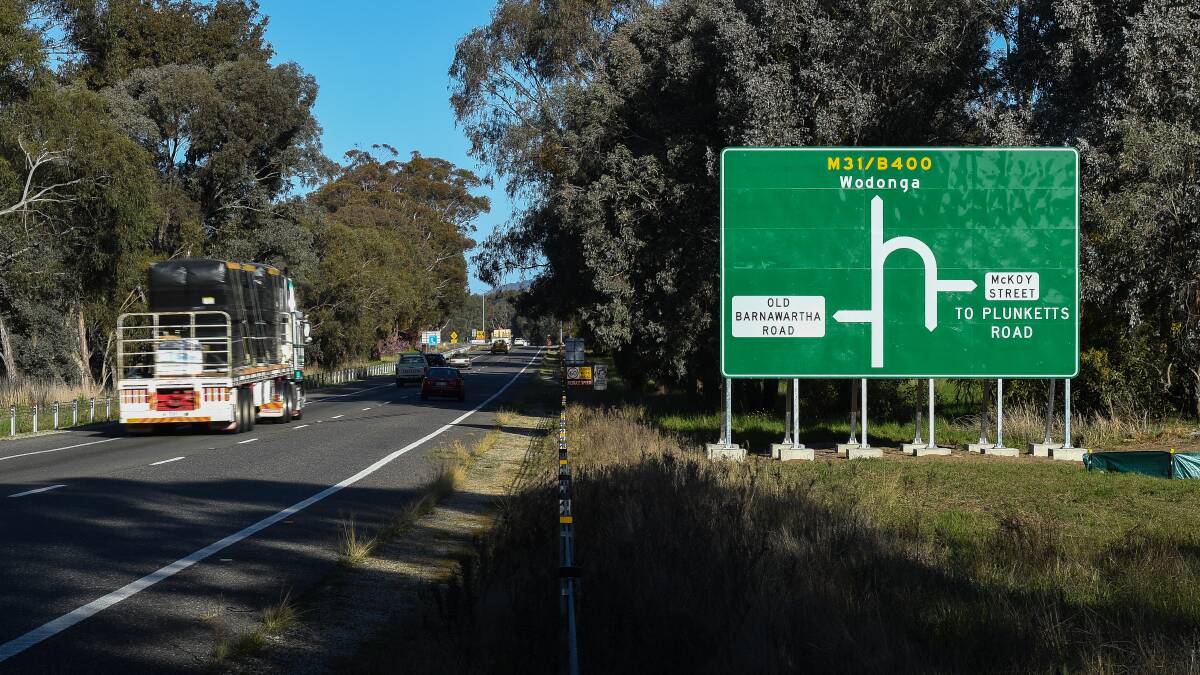 READY TO ROLL: Turning from the Hume Freeway onto McKoy Street or Old Barnawartha Road will be different from today. Pictures: MARK JESSER