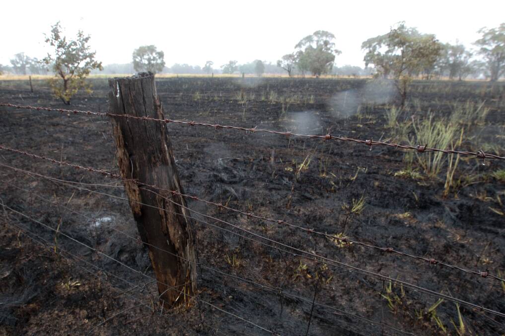 AFTERMATH: The deliberately-lit Cornishtown fire burnt eight to 10 hectares of private land in 2017. The court heard the accused Jason McGrath "looks back and can't believe he ever did that".