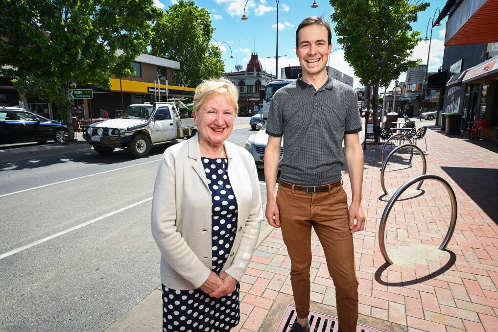 HAPPY TO BE ELECTED: Irene Grant and Jack Herry were among the councillors-elect to attend an event yesterday where the result was confirmed by the Victorian Electoral Commission. Pictures: MARK JESSER