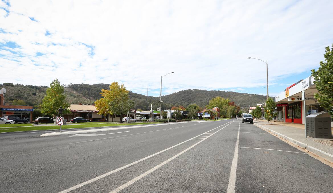 QUIET LIFE: The streets of Myrtleford were very quiet this week. Alpine Council hopes community grants will boost tourism next financial year. Picture: JAMES WILTSHIRE