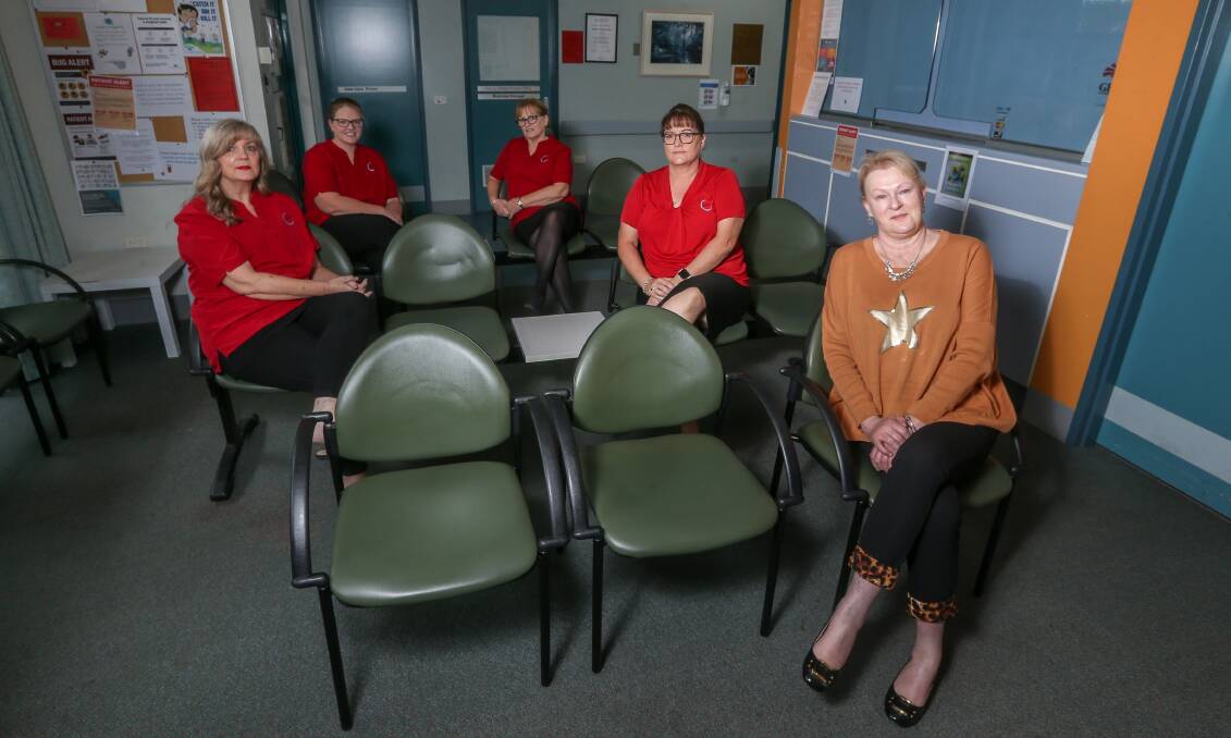 END OF AN ERA: Albury After Hours Clinic staff Morell Cannan, Samantha Young, Judy Mills. Michelle Strauss and Janine Hill are sad to say goodbye. They are unsure if the clinic will reopen in the future. Picture: TARA TREWHELLA