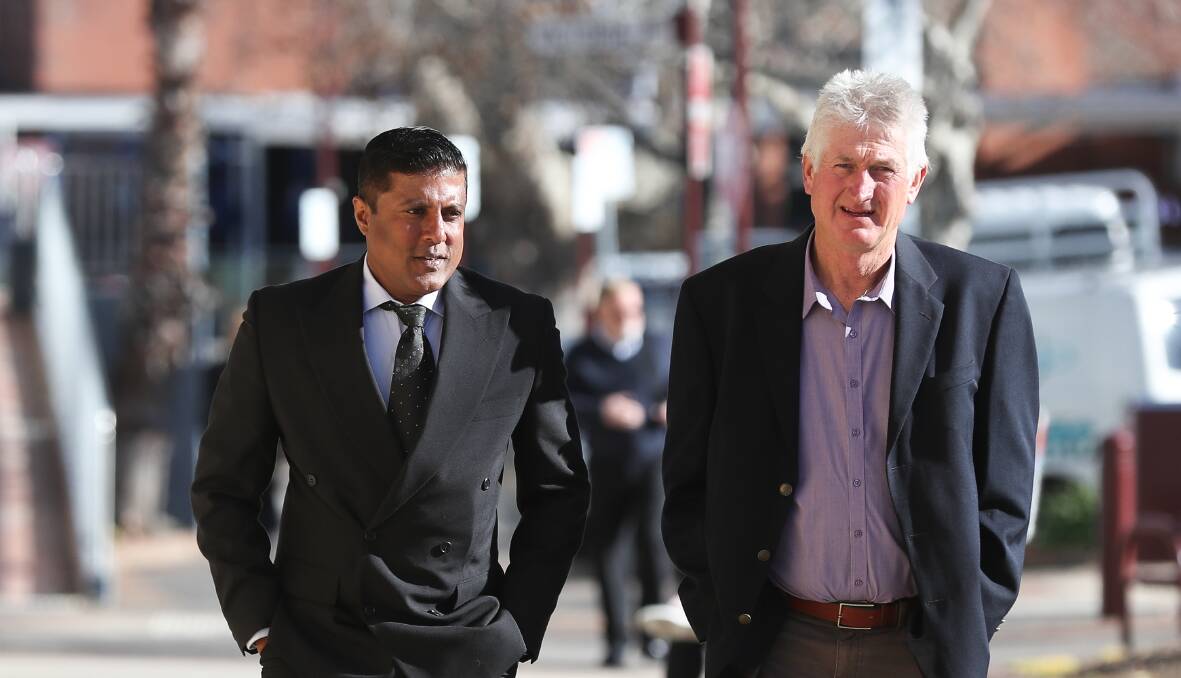 ACCUSED: Ashan Ranaaweera has been supported at Wangaratta court by a friend during this week's trial. The court heard the Sri Lanka native had been sponsored to live in Mount Beauty on a sports visa, to play and coach cricket.