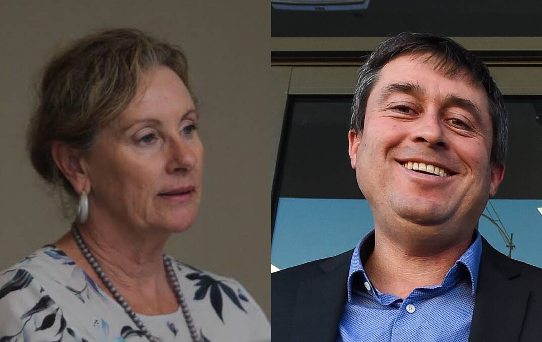 BACK HOME: Northern Victoria MPs Tania Maxwell and Tim Quilty took different approaches to Tuesday's sitting of Parliament. It has now been adjourned for two weeks.