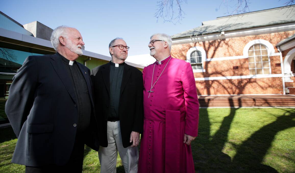 HISTORY MAKERS: John Davis and Rob Whalley want to be the first gay couple to have their relationship blessed by the Anglican church, and have been supported by Wangaratta Bishop John Parkes.
