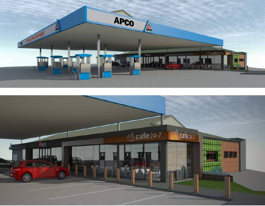 CHANGES AFOOT: An artist's impression of Wangaratta's APCO service station, situated on Ryley Street, once proposed works are completed.