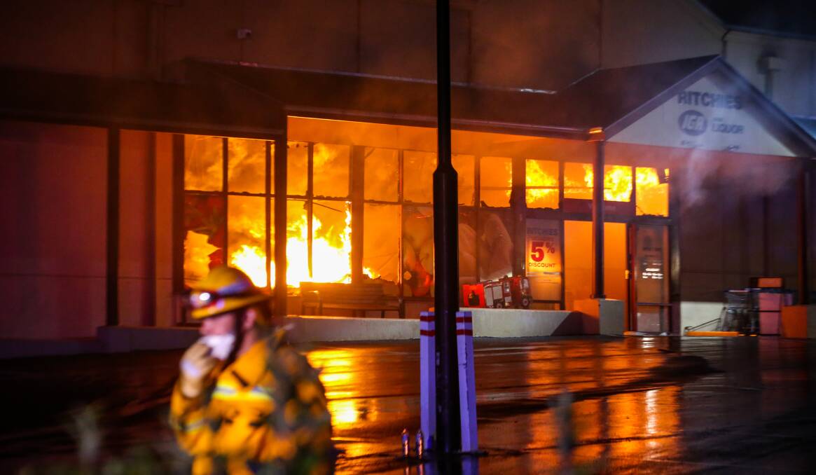 SET ALIGHT: The Opera In The Alps event in January 2016 was overshadowed by a deliberately-lit fire which destroyed Beechworth's IGA supermarket. 