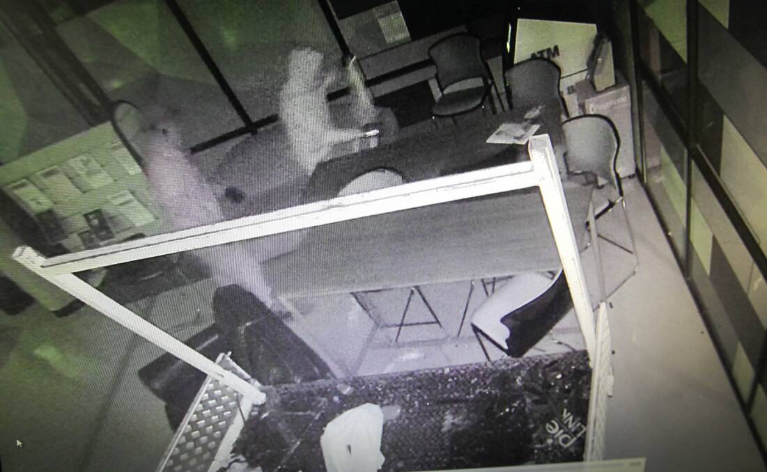 CCTV cameras captured two offenders at Wodonga TAFE
