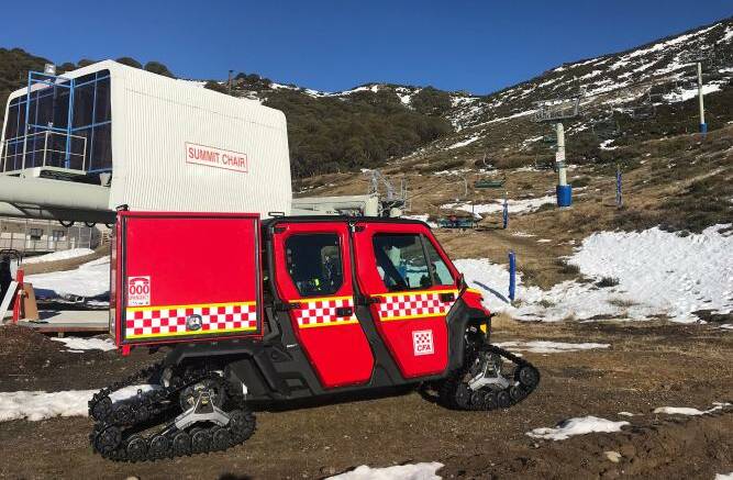 FAST-MOVING: The new Can-Am "side-by-side" vehicles have been stationed at Mount Hotham, Falls Creek and Mount Buller over winter.