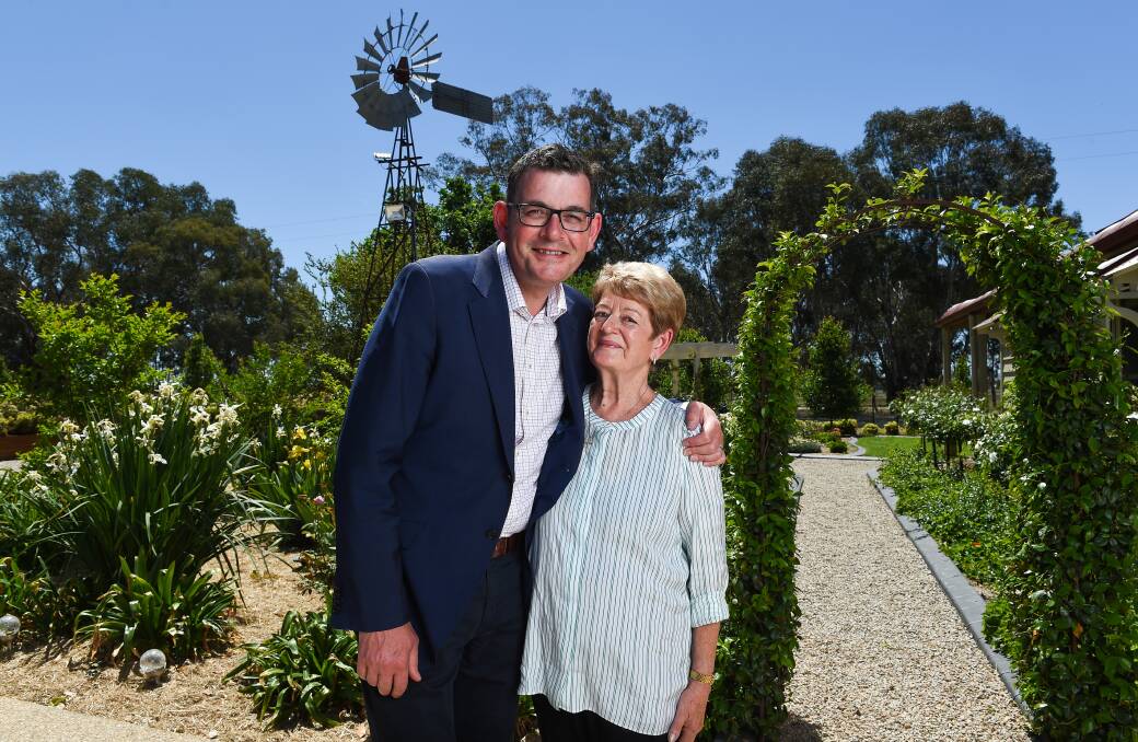 ALL ABOARD: The Labor Party bus travelled to Wangaratta on Monday for Premier Daniel Andrews to make a $10 million funding announcement for the hospital and visit his mum. Pictures: MARK JESSER