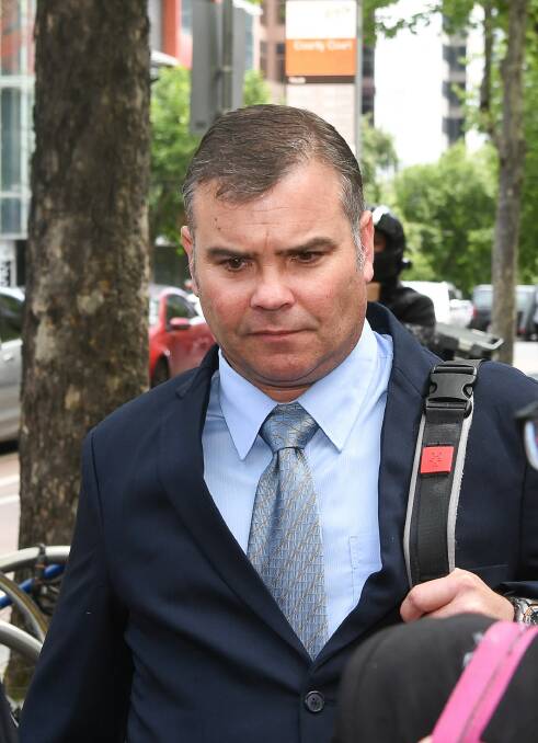 ACCUSED: Senior Constable David Jenkin is facing Melbourne County Court on charges including intentionally causing serious injury, but has denied the allegations.