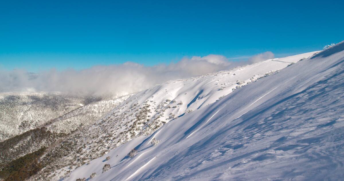 AVALANCHE: A 50-metre by 300-metre avalanche occurred at Mount Hotham on Tuesday morning, but police said no one was injured. Picture: HOTHAM MEDIA