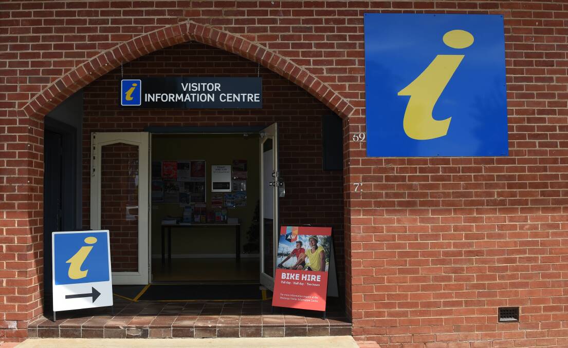 UNDER SPOTLIGHT: The Wodonga visitor information centre has experienced a drop in tourist numbers.
