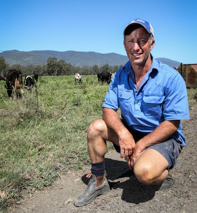 KEEPING POSITIVE: Alpine Valleys Dairy Pathways Project chairman Stuart Crosthwaite said the dairy industry was a key employer in the Kiewa Valley.